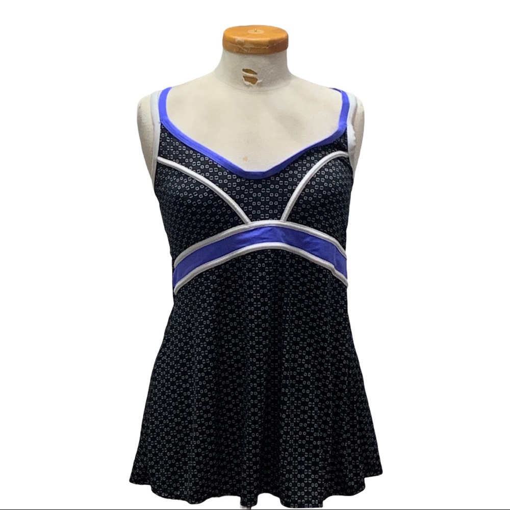 Catalina Women’s Black Strappy Tank Swim Wear 1X